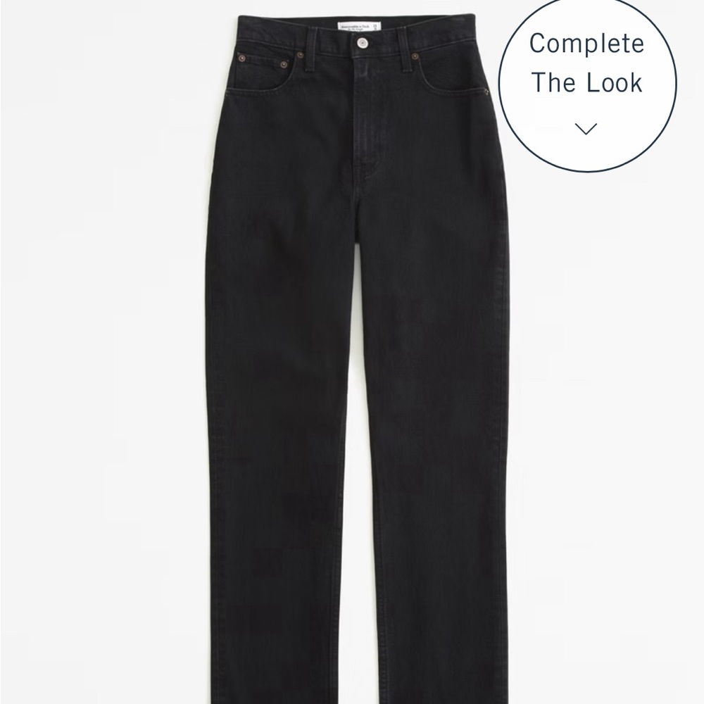 Abercrombie the 90s straight ultra high rise